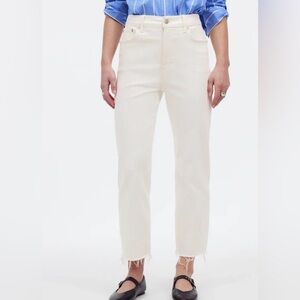 Madewell Cream Ankle & Cropped Jeans